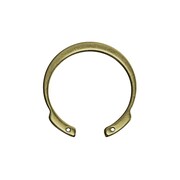 ROTOR CLIP Internal Retaining Ring, Steel, Zinc Yellow Finish, 2.438 in Bore Dia. HOI-243-ZD